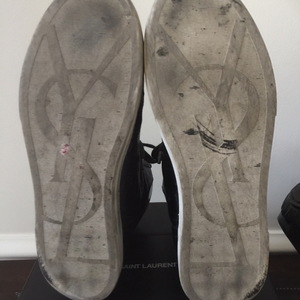 SOLD! Saint Laurent Antibe High-Top Sneakers 45.5 - Picture 5 of 8